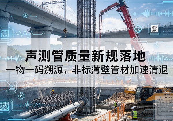 腾冲声测管质量新规落地，一物一码溯源，非标薄壁管材加速清退